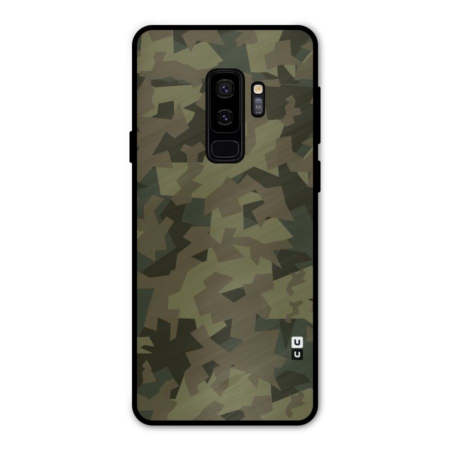 Army Abstract Metal Back Case for Galaxy S9 Plus