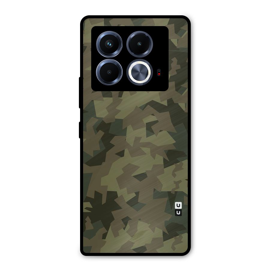 Army Abstract Metal Back Case for Infinix Note 40 5G