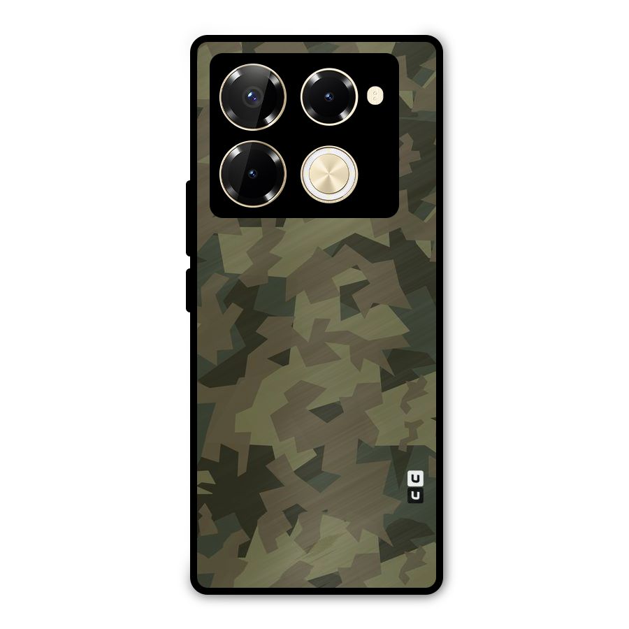 Army Abstract Metal Back Case for Infinix Note 40 Pro Plus