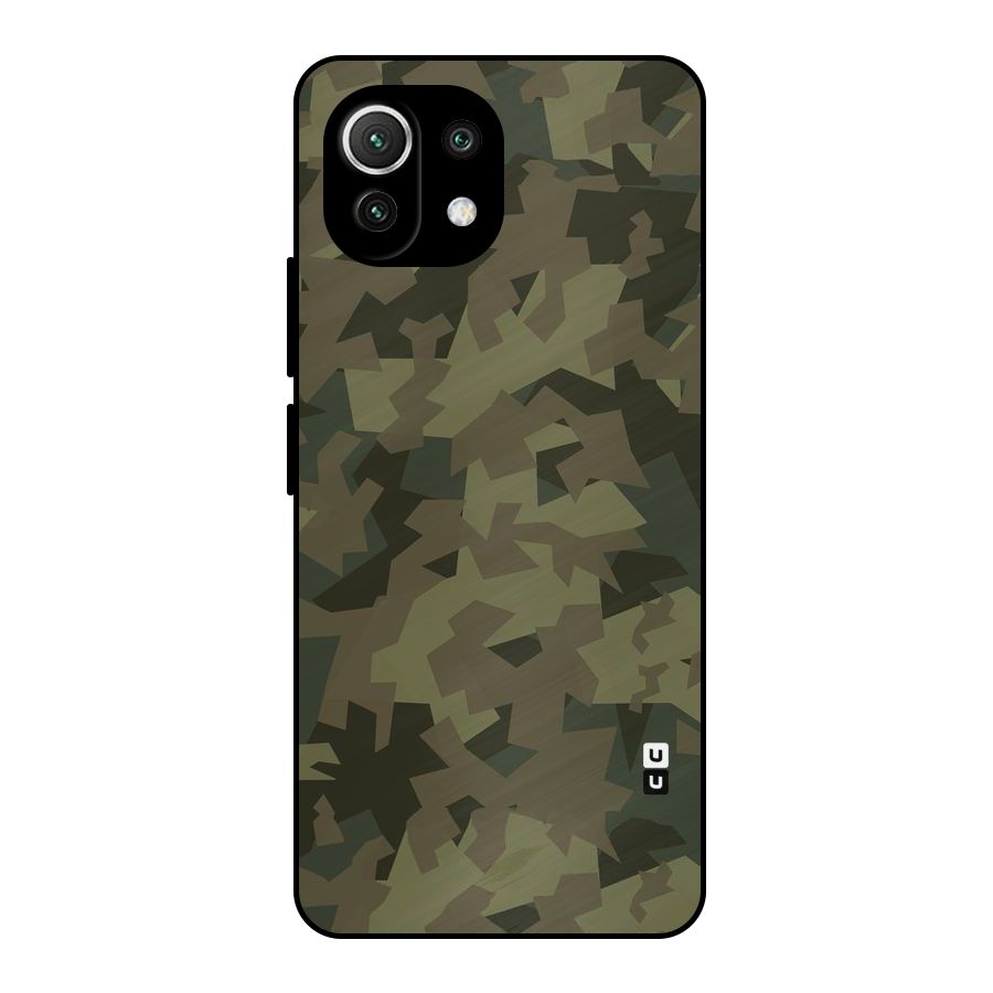 Army Abstract Metal Back Case for Mi 11 Lite NE 5G