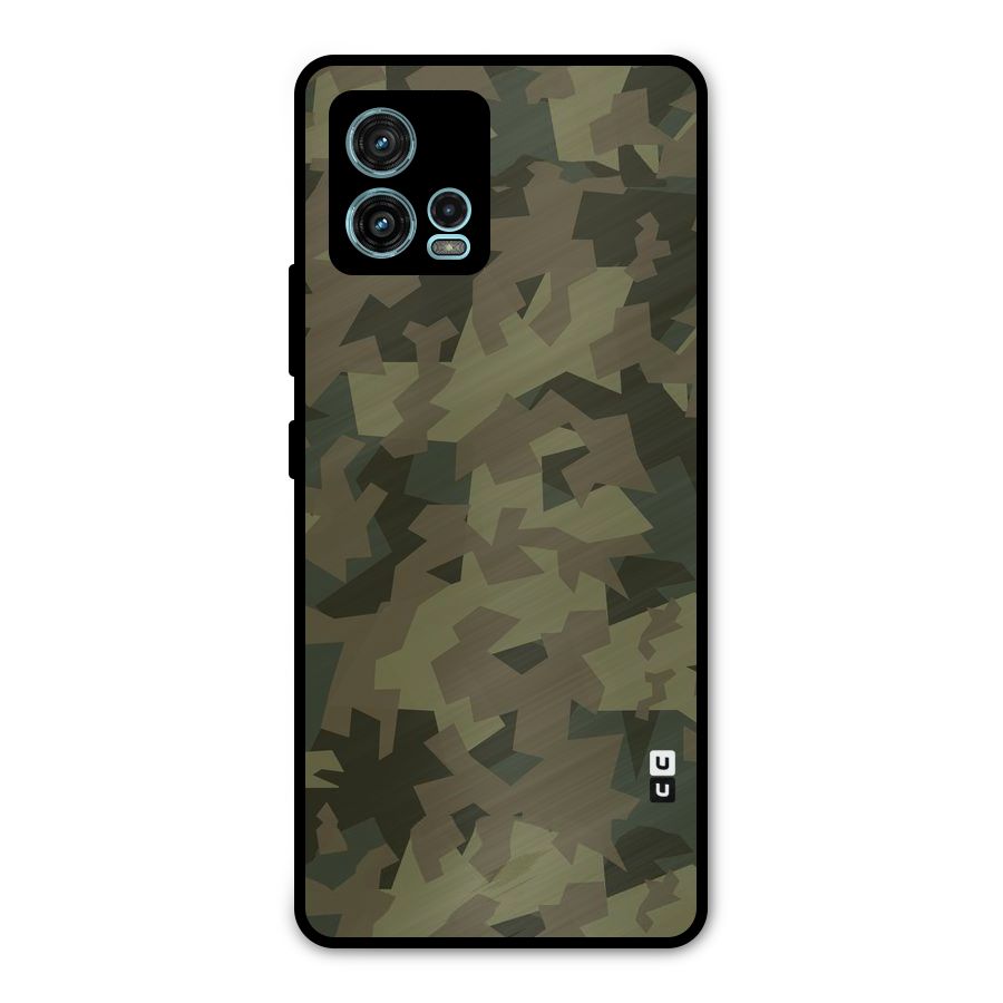 Army Abstract Metal Back Case for Moto G72