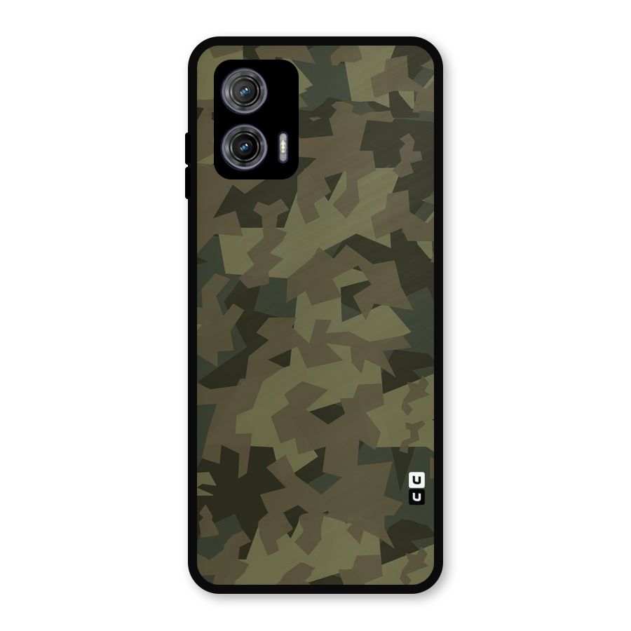 Army Abstract Metal Back Case for Moto G73