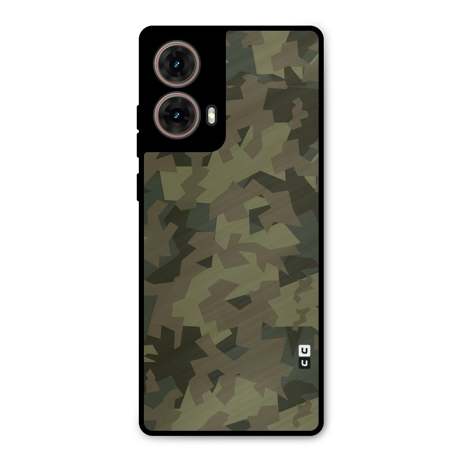 Army Abstract Metal Back Case for Moto G85