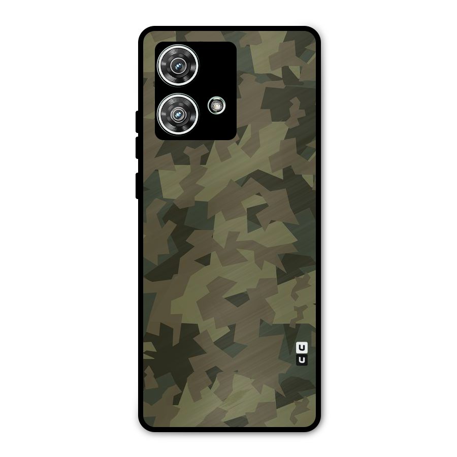 Army Abstract Metal Back Case for Motorola Edge 40 Neo