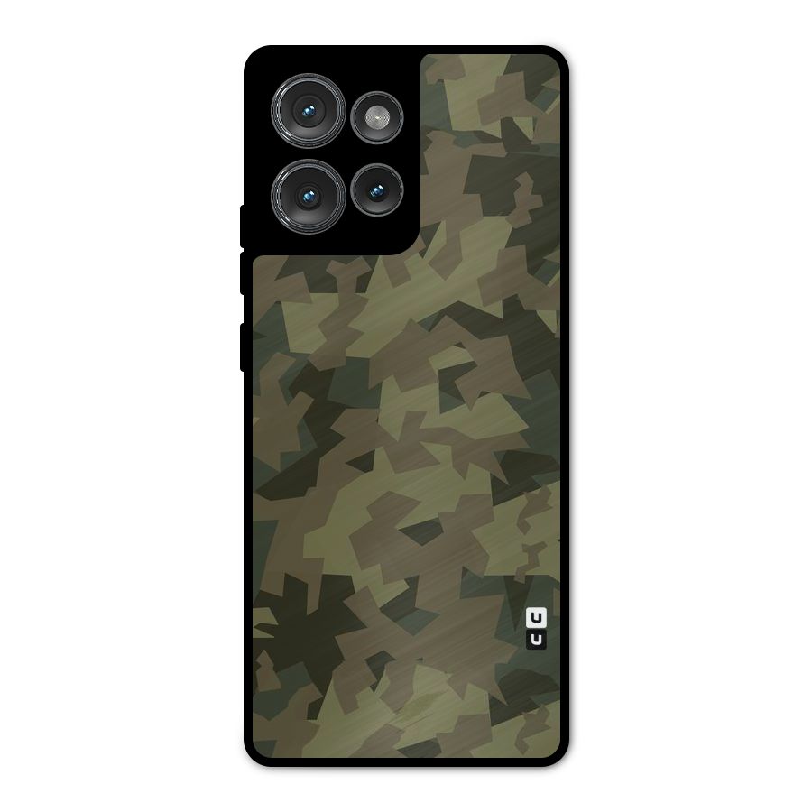 Army Abstract Metal Back Case for Motorola Edge 50