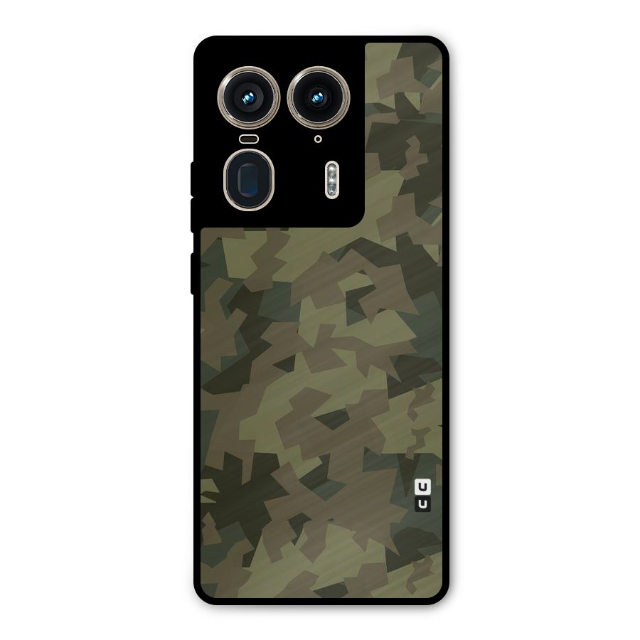 Army Abstract Metal Back Case for Motorola Edge 50 Ultra