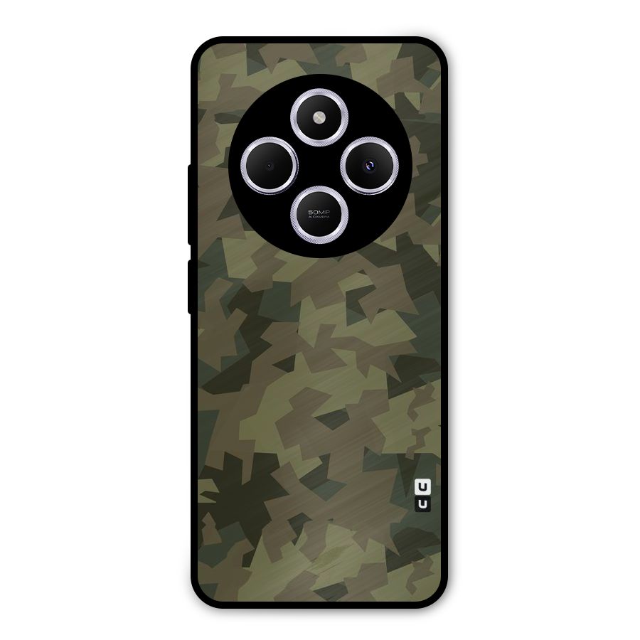 Army Abstract Metal Back Case for Poco C75 5G