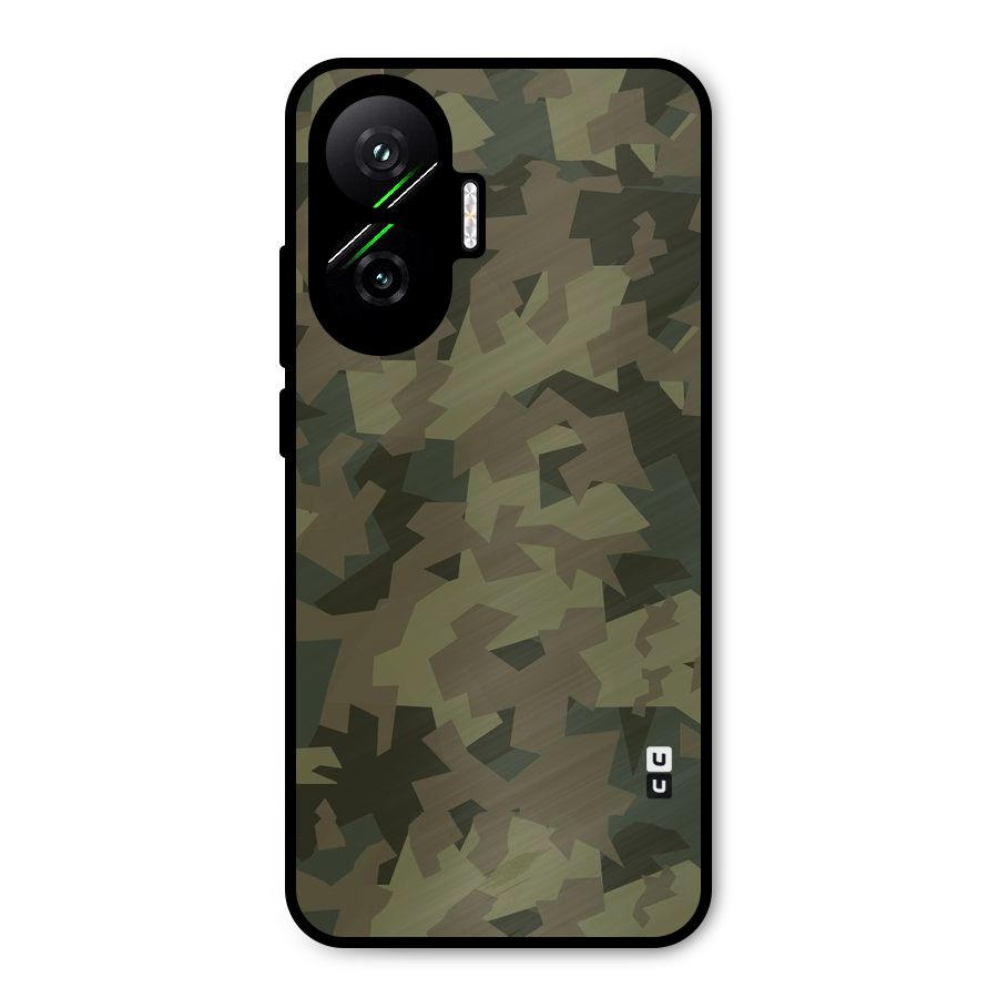 Army Abstract Metal Back Case for Poco F7