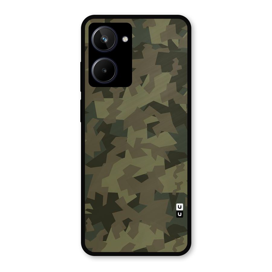 Army Abstract Metal Back Case for Realme 10