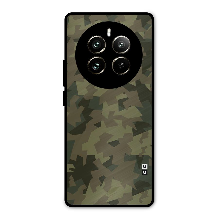 Army Abstract Metal Back Case for Realme 12 Pro