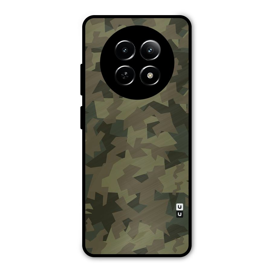 Army Abstract Metal Back Case for Realme 13