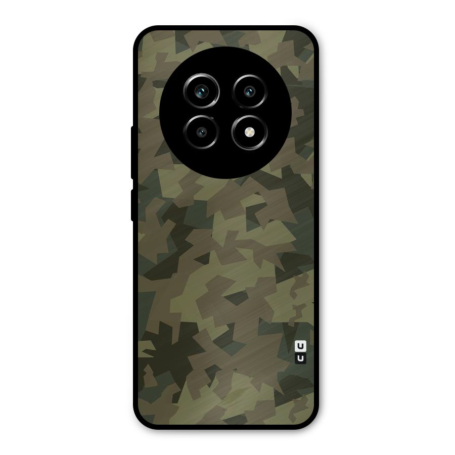 Army Abstract Metal Back Case for Realme 13 Pro