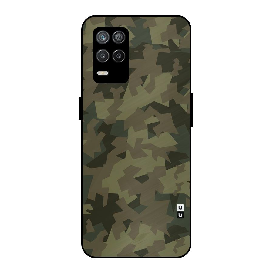Army Abstract Metal Back Case for Realme 9 5G