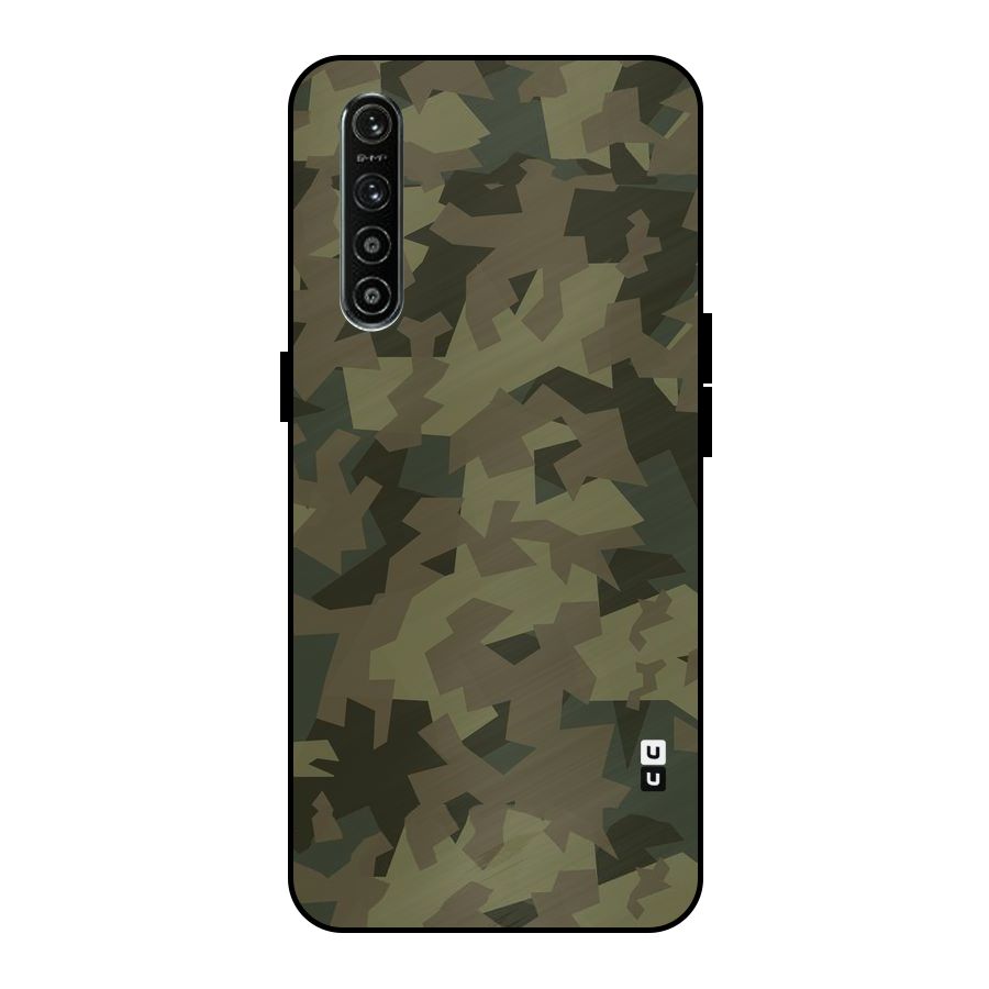 Army Abstract Metal Back Case for Realme XT