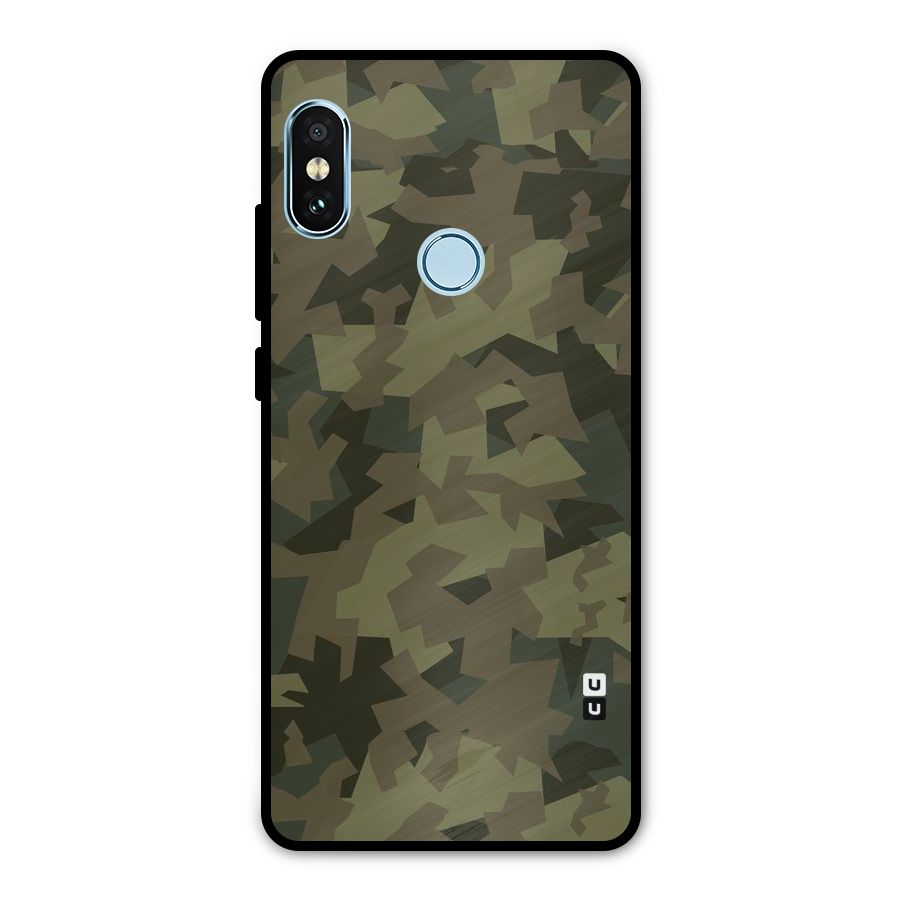 Army Abstract Metal Back Case for Redmi Note 5 Pro