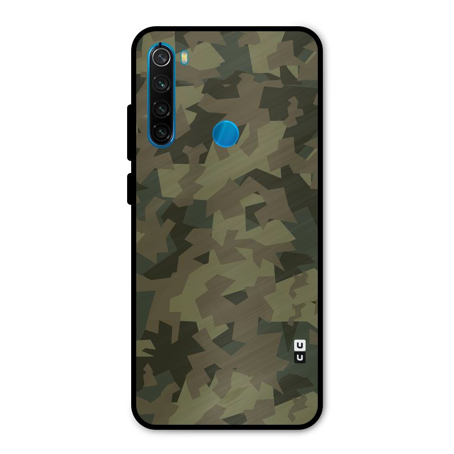 Army Abstract Metal Back Case for Redmi Note 8