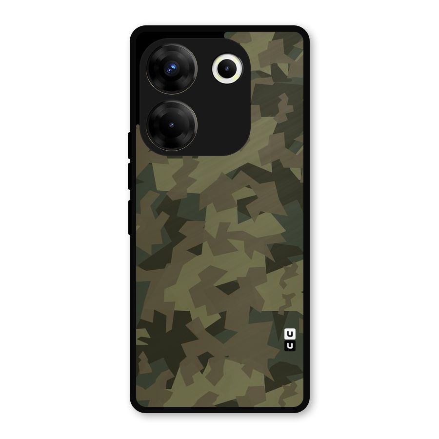 Army Abstract Metal Back Case for Tecno Camon 20