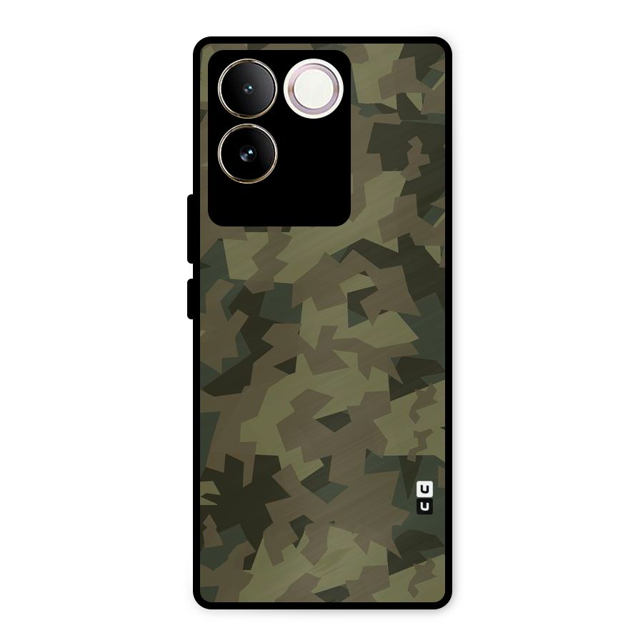 Army Abstract Metal Back Case for Vivo T2 Pro