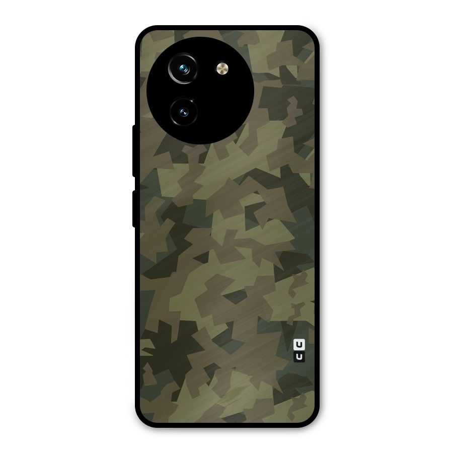 Army Abstract Metal Back Case for Vivo T3x