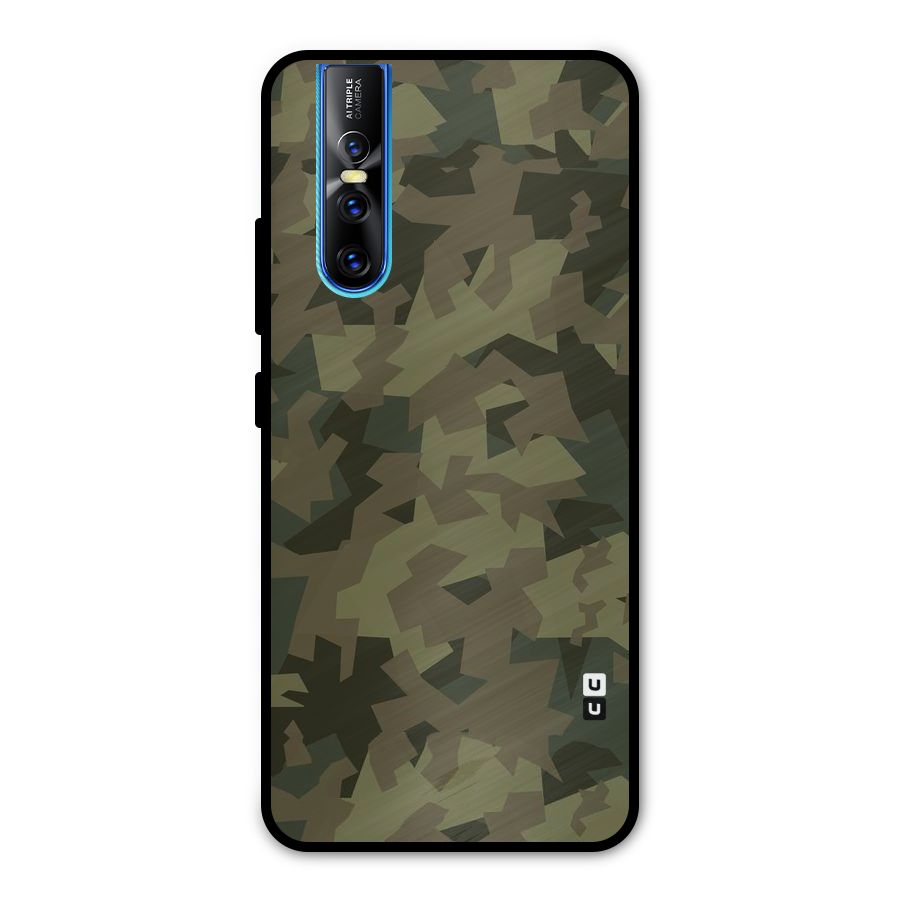 Army Abstract Metal Back Case for Vivo V15 Pro