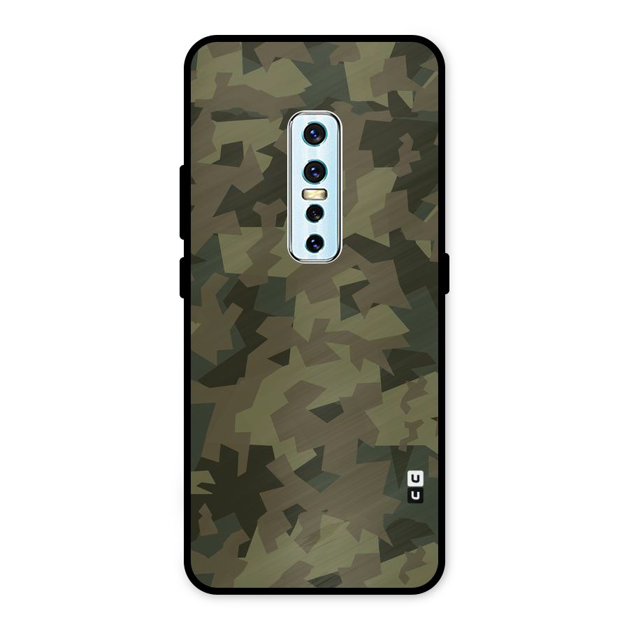 Army Abstract Metal Back Case for Vivo V17 Pro