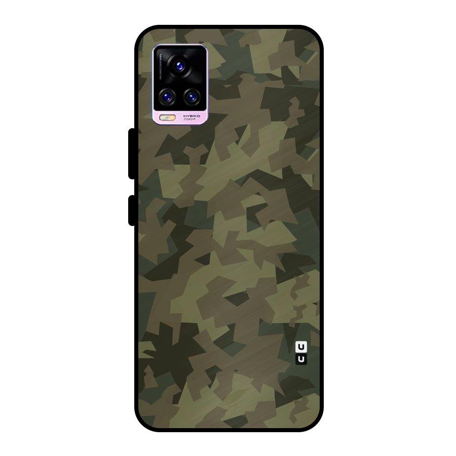 Army Abstract Metal Back Case for Vivo V20 Pro