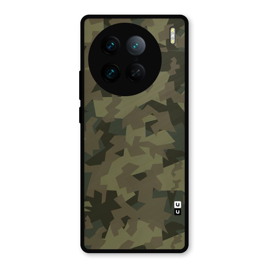Army Abstract Metal Back Case for Vivo X90 Pro