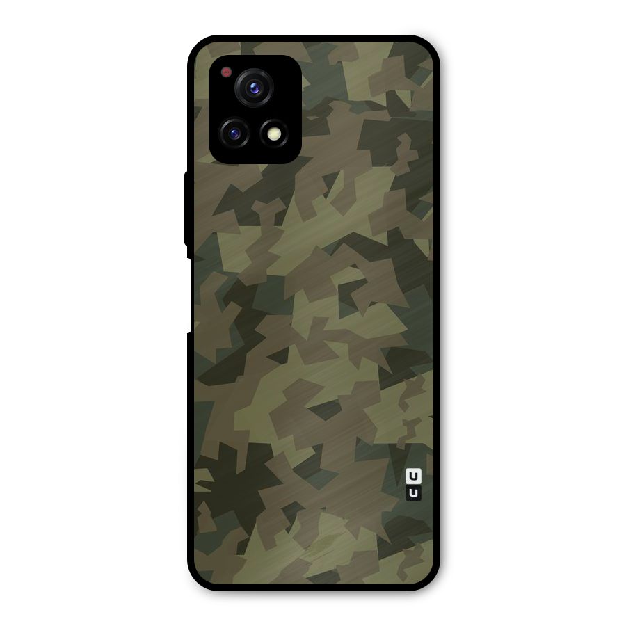 Army Abstract Metal Back Case for Vivo Y72 5G