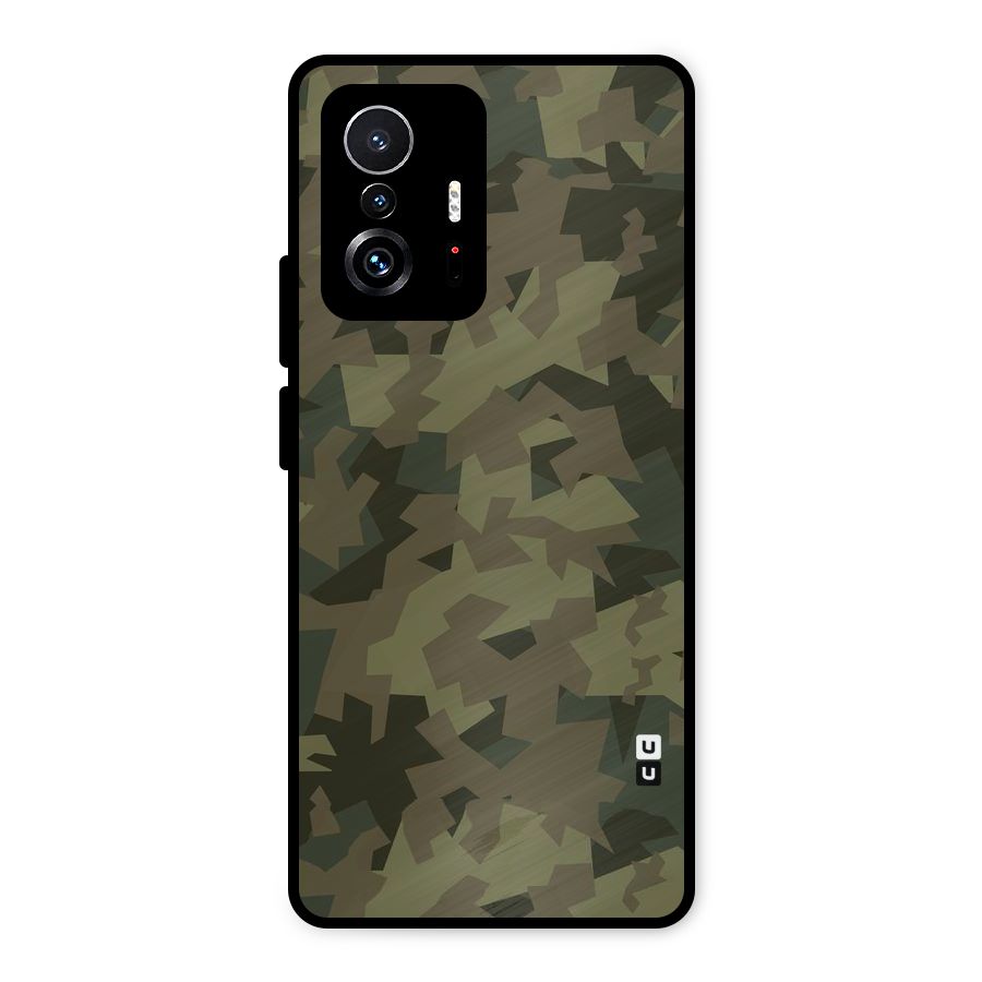 Army Abstract Metal Back Case for Xiaomi 11T Pro