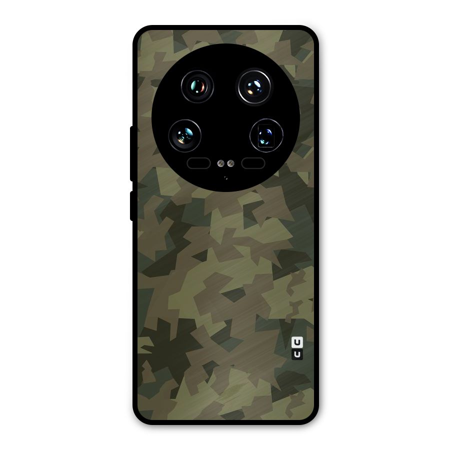 Army Abstract Metal Back Case for Xiaomi 14 Ultra