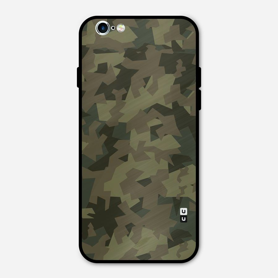 Army Abstract Metal Back Case for iPhone 6 6s