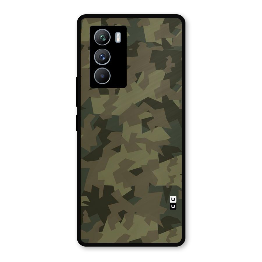 Army Abstract Metal Back Case for iQOO 9 SE
