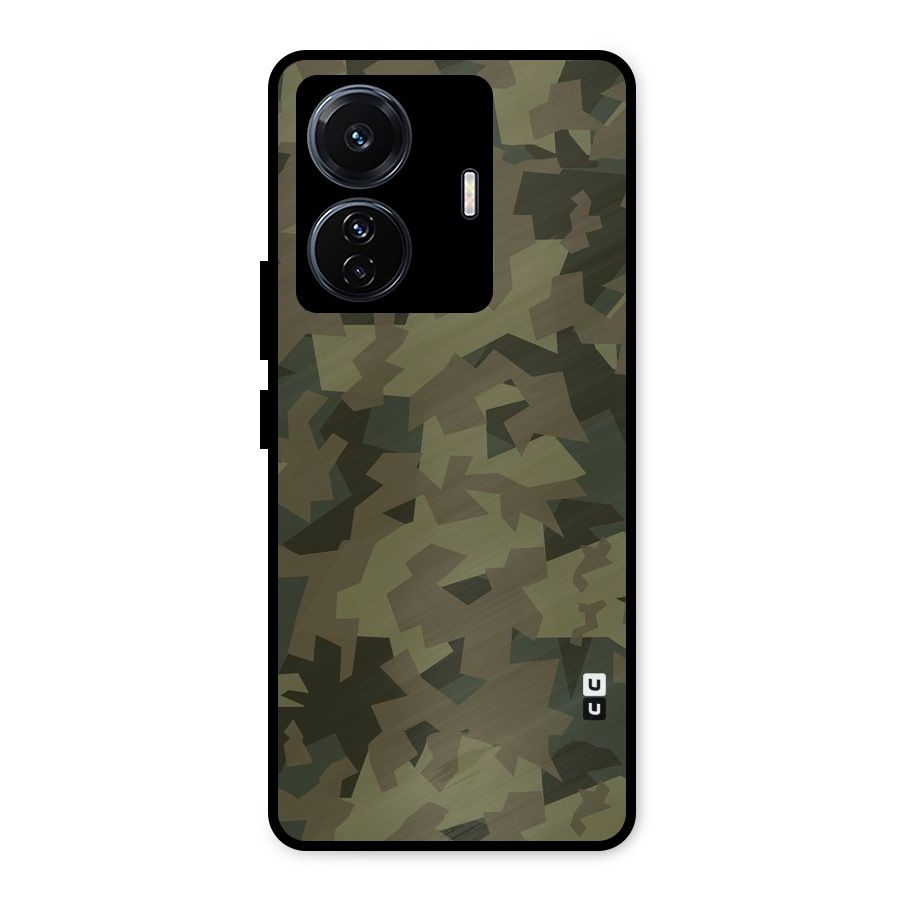 Army Abstract Metal Back Case for iQOO Z6
