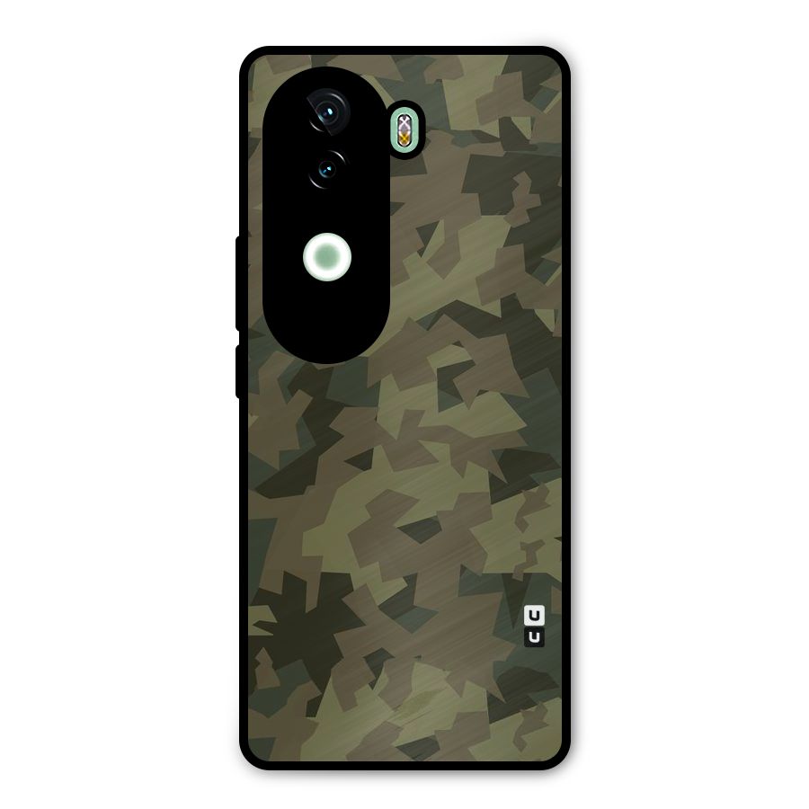 Army Abstract Metal Back Case for iQOO Z9s