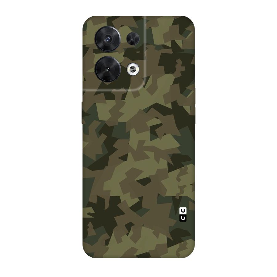 Army Abstract Original Polycarbonate Back Case for Oppo Reno8 5G