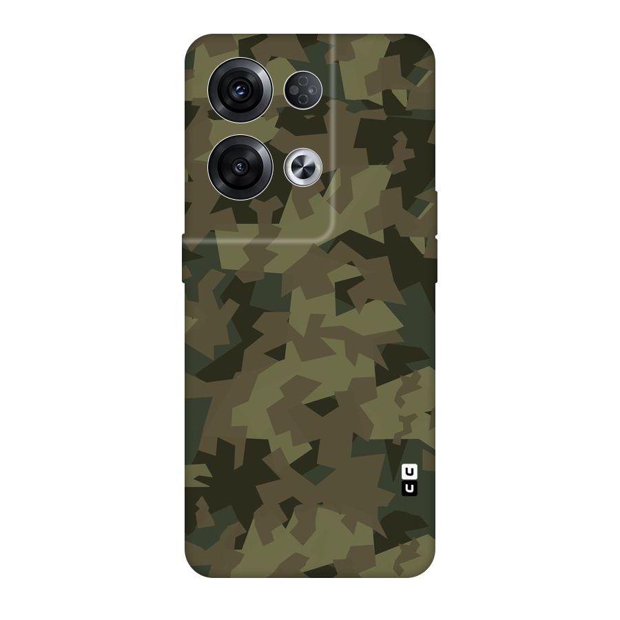 Army Abstract Original Polycarbonate Back Case for Oppo Reno8 Pro 5G