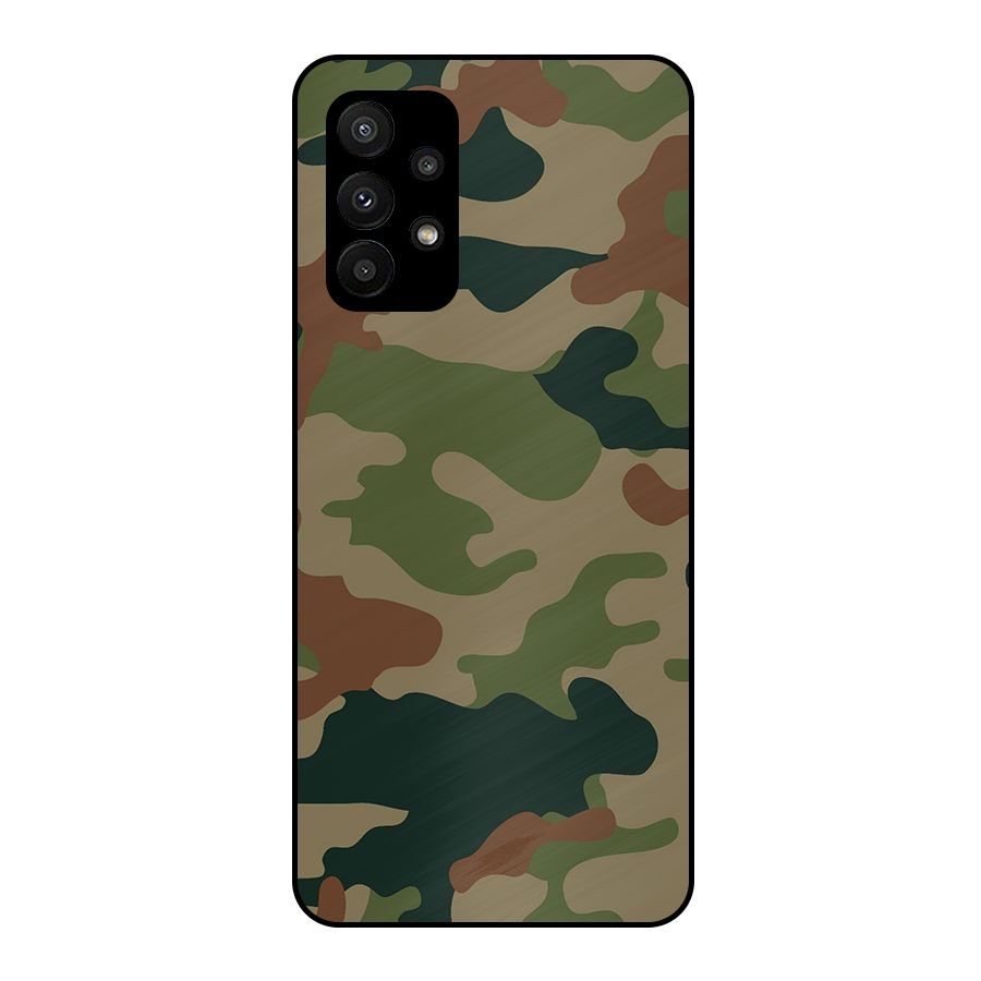 Army Camouflage Metal Back Case for Galaxy A23
