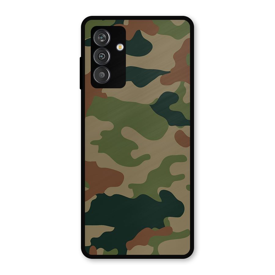 Army Camouflage Metal Back Case for Galaxy F13