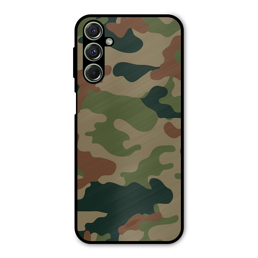 Army Camouflage Metal Back Case for Galaxy M34