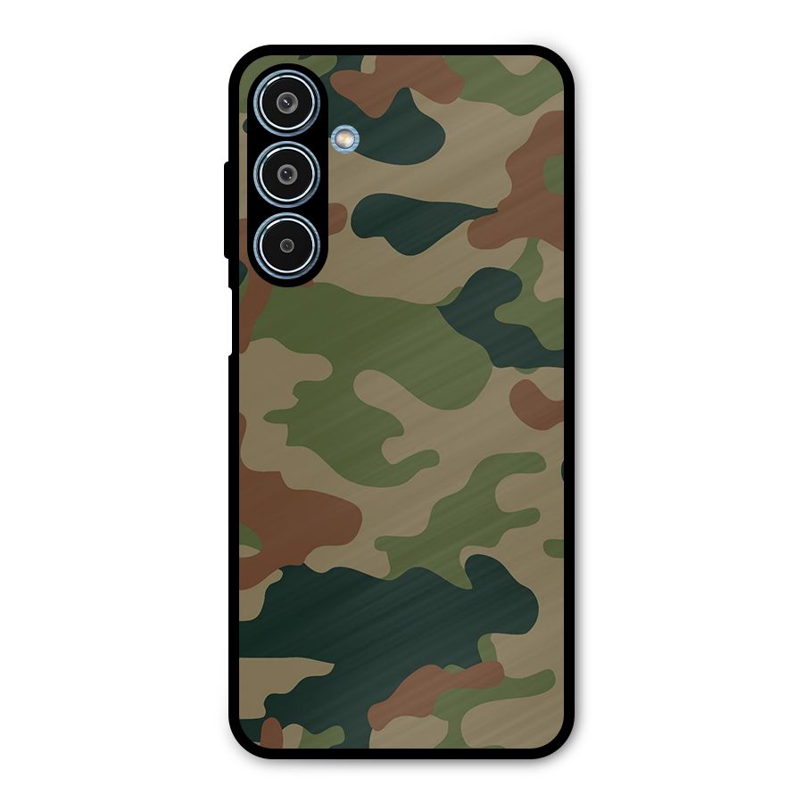 Army Camouflage Metal Back Case for Galaxy M35