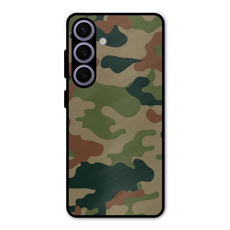 Army Camouflage Metal Back Case for Galaxy S24