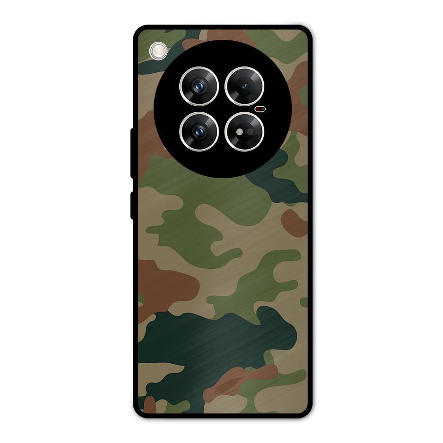 Army Camouflage Metal Back Case for Infinix Zero 40 5G
