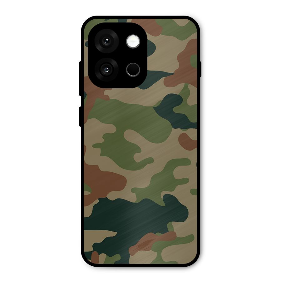 Army Camouflage Metal Back Case for OnePlus 13s