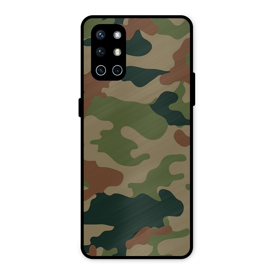Army Camouflage Metal Back Case for OnePlus 9R