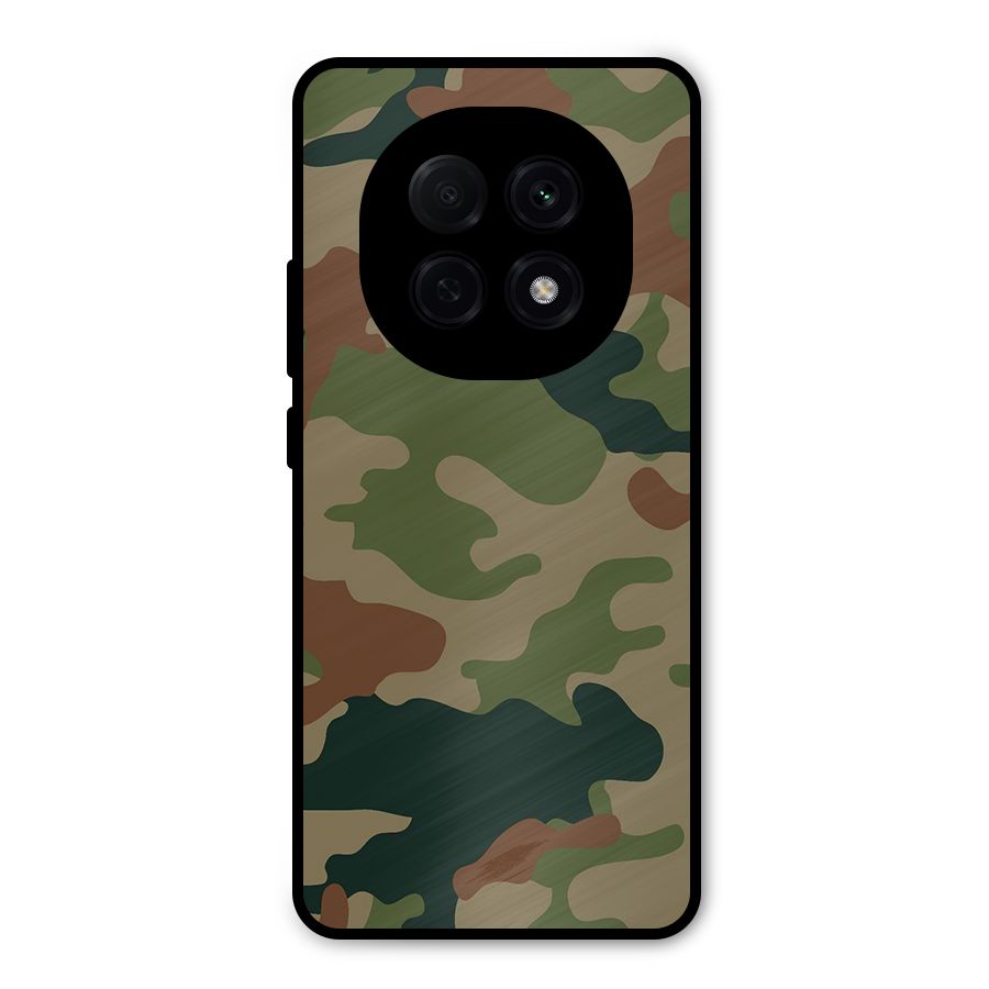 Army Camouflage Metal Back Case for Oppo F29 Pro