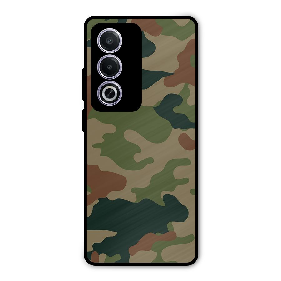 Army Camouflage Metal Back Case for Oppo K12x