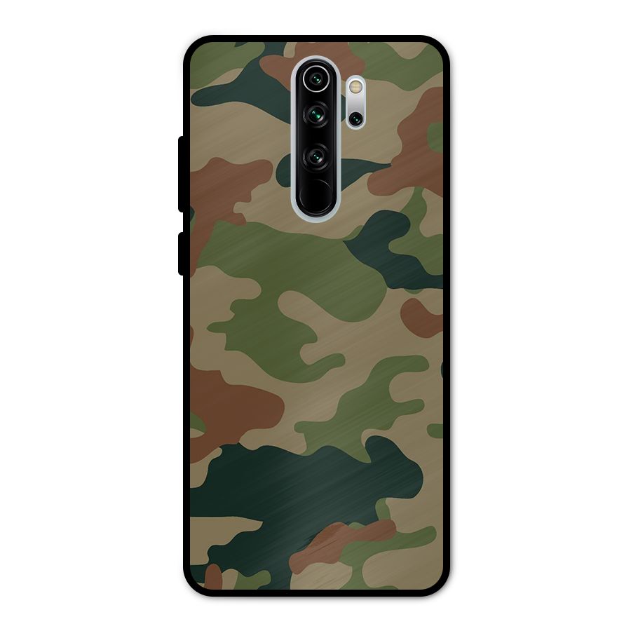 Army Camouflage Metal Back Case for Redmi Note 8 Pro