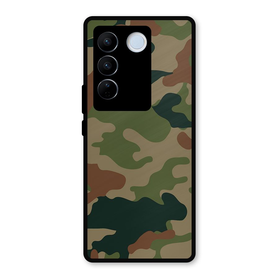 Army Camouflage Metal Back Case for Vivo V27