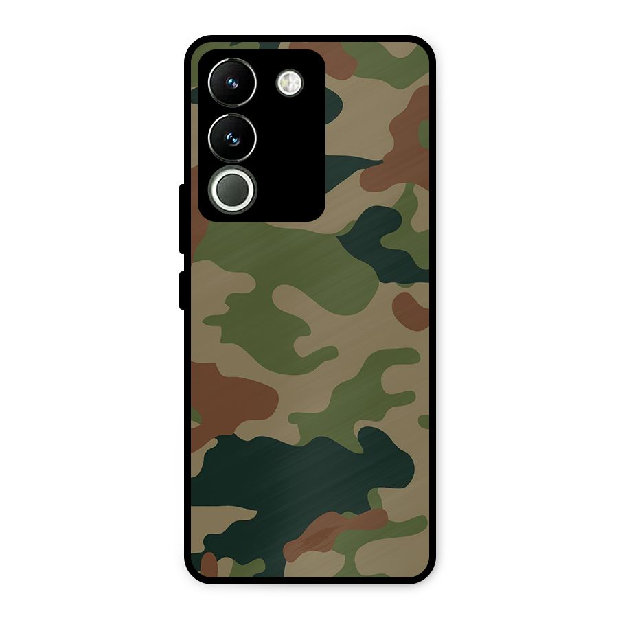 Army Camouflage Metal Back Case for Vivo Y200