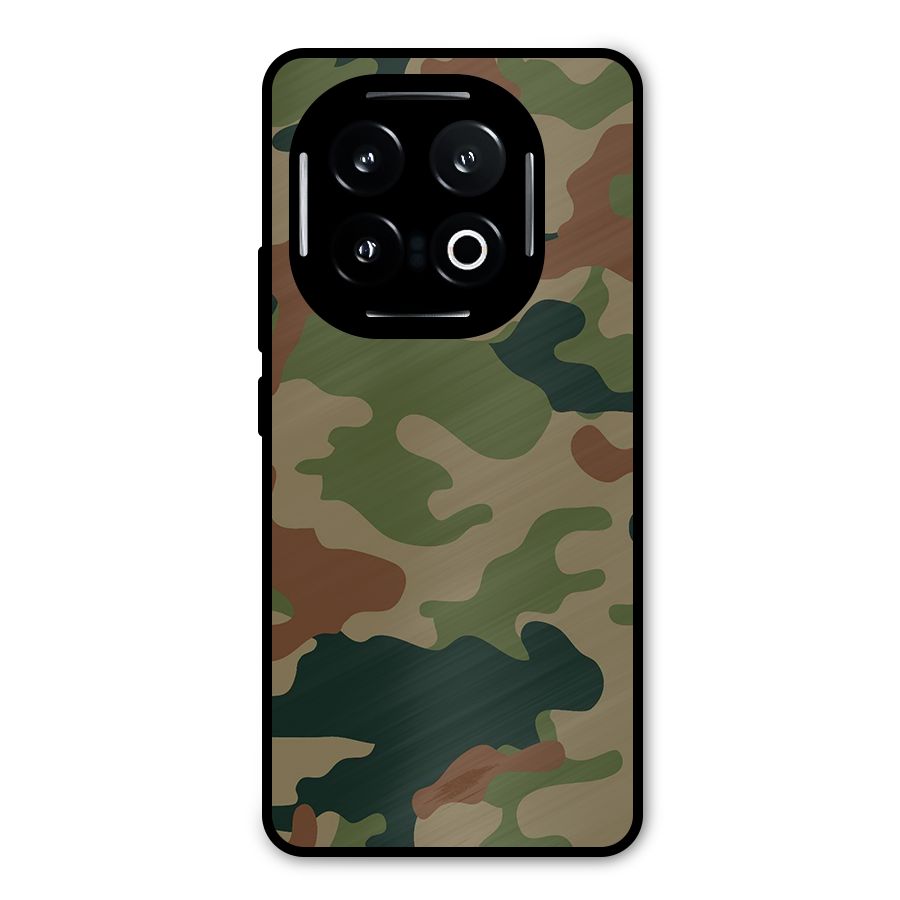 Army Camouflage Metal Back Case for iQOO 13